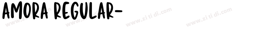 Amora Regular字体转换